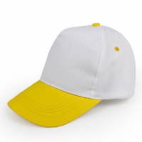 SKBC013 design children's baseball cap 97.1% face 2.9% viscose fiber supply children's advertising cap order children's color matching baseball cap baseball cap hk center side view